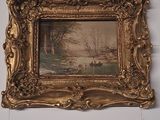 a picture of a painting hanging on the wall