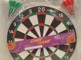 the darts are in the plastic case on the table