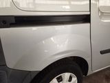 a white van that is parked in a garage