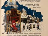 a picture of a book with a picture of a nativity scene