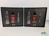 quelques flacons de parfum posés sur une table