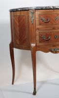 Commode demi-lune en bois de placage et marqueterie ouvrant … (photo 3)