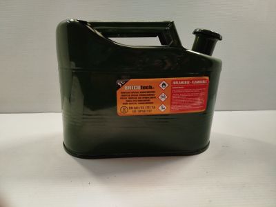 an image of a black canister with a label on it