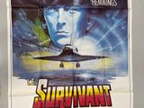 a poster for the movie the survivor, starring robert powell and david hemmings