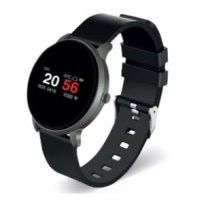 a close up of a smart watch on a white background