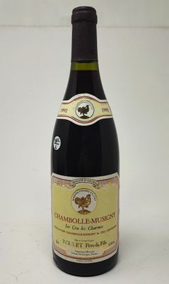 1 bouteille CHAMBOLLE-MUSIGNY "Charmes 1er cru", Poulet 1992
