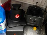 a blender and a blender sitting on a kitchen counter