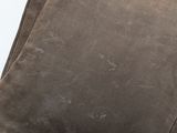 pair of brown sued pants on a white background