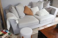 Lot avec canapé tissu, un fauteuil moderne tissu imitation l… (photo 2)