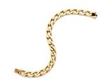 un bracelet en chaîne en or sur fond blanc
