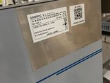 a close up of a machine with a label on it