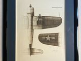 une photo représentant un dessin d'avion sur un mur