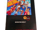 an instruction booklet for a video game called basketball