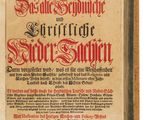 un vieux livre dont le titre est celui d'un poème écrit en allemand