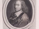 portrait d'un homme en manteau noir, entouré d'un cercle blanc