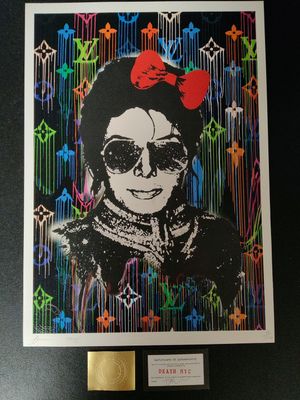 DEATH NYC. Sérigraphie sur papier signée à la main, avec cer…