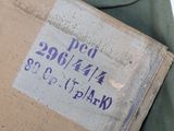 a box with a label on it sitting on a table