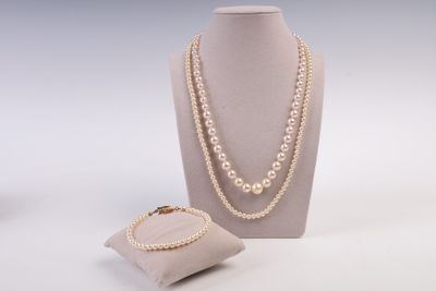 un collier, un bracelet et une bague exposés dans une vitrine