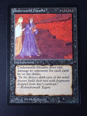 an image of a card with a picture of a woman in a purple dress