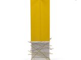an image of a yellow and white table lamp