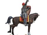 statue of a man on a horse with a sword in his hand