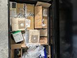 a black box with a bunch of items inside of it