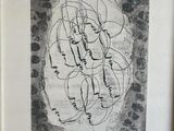 la photo d'une photo d'un dessin dans un cadre