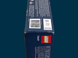 a close up of a box of legos on a blue background