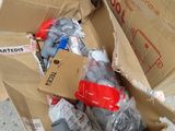 a cardboard box with a bunch of wires inside of it