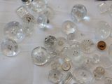 a lot of glass objects on the table