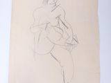 an image of a drawing of a woman with a guitar