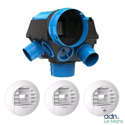 three different types of air duct valves with a white background