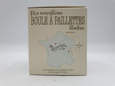 emballage d'une boîte de vin sur laquelle figure une carte de la France
