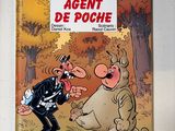 une image représentant un album de bande dessinée avec l'illustration d'un homme et d'un chien