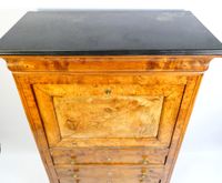 Secrétaire Louis-Philippe en placage de noyer, modèle à douc… (photo 4)