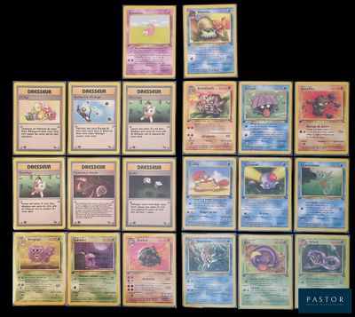 Les cartes Pokémon sont alignées et prêtes à être jouées.