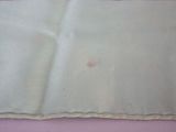 a close up of a piece of cloth on a table