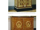 an image of two pictures of a chest and a chest of drawers