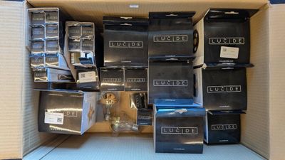 a large box full of different types of electronic equipment