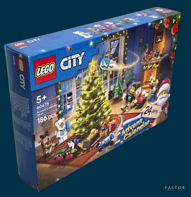 une boîte contenant un sapin de Noël Lego City