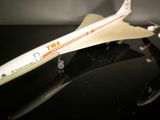 a toy airplane that is sitting on a table
