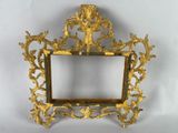 a picture of a gold frame on a white background