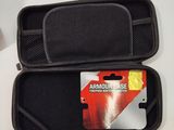 a black case with a credit card inside of it
