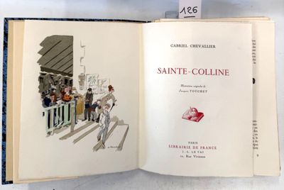 un livre ouvert sur lequel figure l'image d'un homme à skis