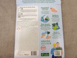 a label on the back of a package of toothpaste