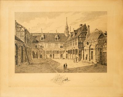 Jules ADELINE (1845-1909) Vue de Rouen Gravure 48 x 60 cm (à…