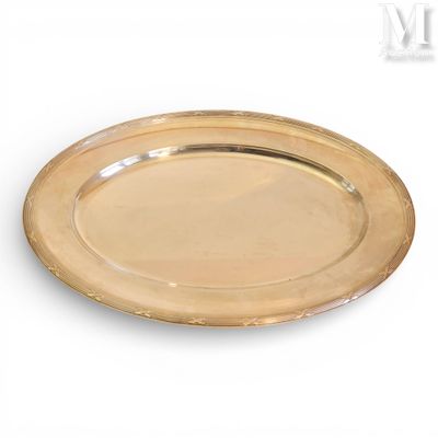 Chauffe-plat Ovale/rond Christofle - Métal Argenté - Art De La Table Français - Occasion