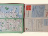 a map of the city of toronto on the inside of a book