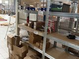a room with a lot of boxes and boxes on it