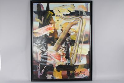 EUGENE, peintre new-yorkais : jazz, 1989.